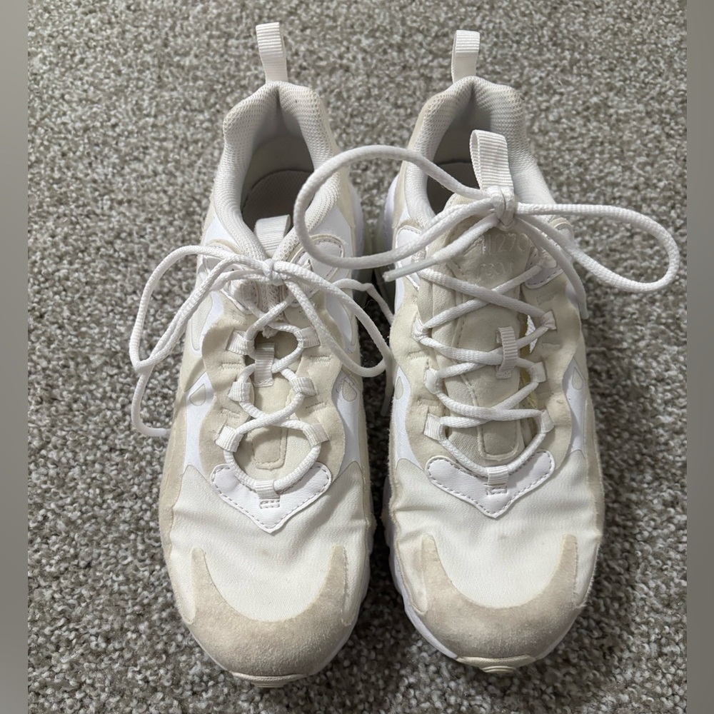 Nike White/Cream Air 70 React Shoes